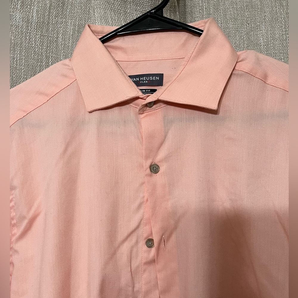 Van Heusen coral Dress Shirt Classic Style